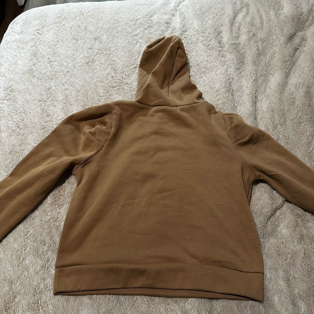 Tan Hoodie Sweatshirt